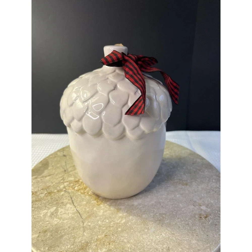 Rae Dunn Holiday Peace Acorn Birdhouse Christma Decor  7.5